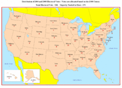 Electoral Votes by State Map