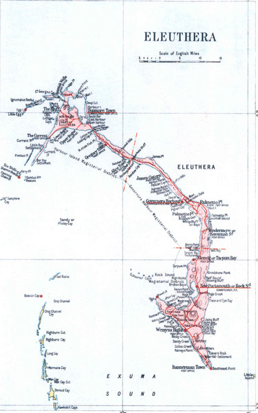 Eleuthera Island Map - Eleuthera • mappery