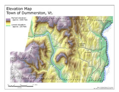 Elevation Map of Dummerston, Vermont
