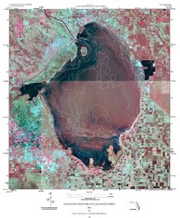 Elevation contour maps of Lake Okeechobee Map Elevation contour maps of Lake Okeechobee Map