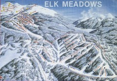 Elk Meadows Resort Ski Trail Map