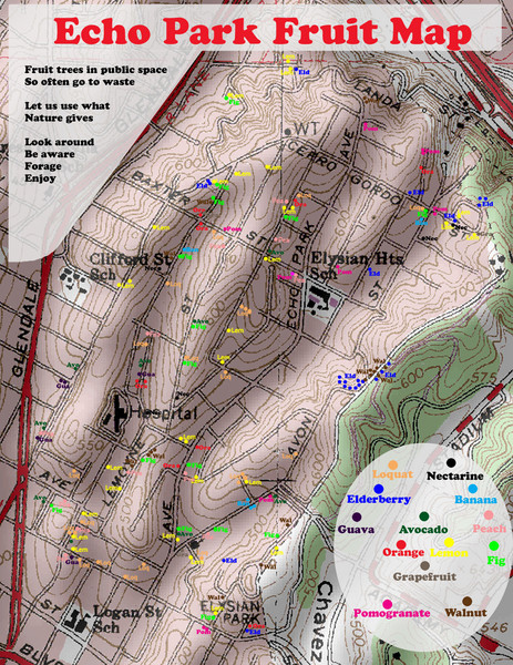 Elysian Park Fruit Map