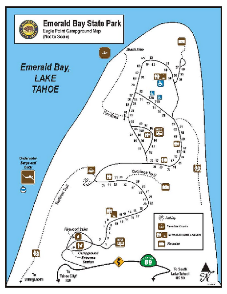 Emerald Bay State Park Campground Map