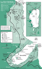 Emerald Bay State Park and DL Bliss State Park Trail Map