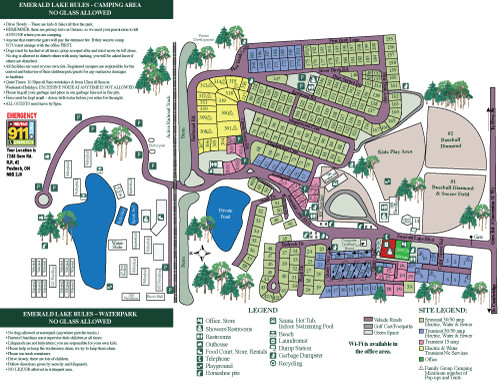 Emerald Lake State Park Map