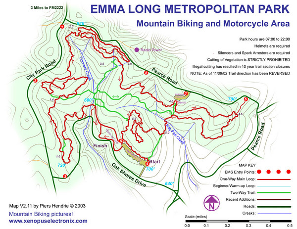 Emma Long Metro Park Map