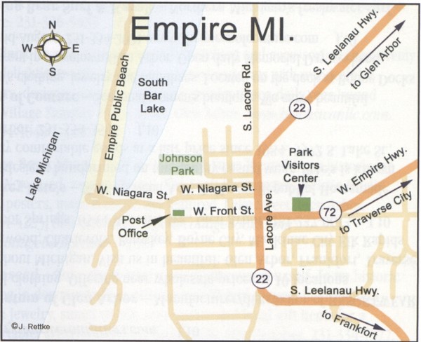Empire Michigan Map