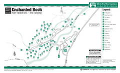 Enchanted Rock, Texas State Park Camping Map
