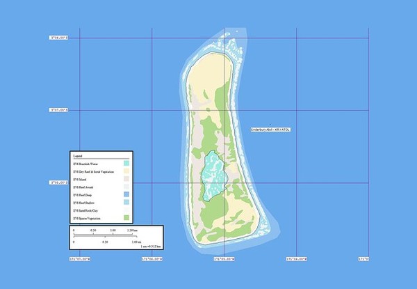 Enderbury atoll Map