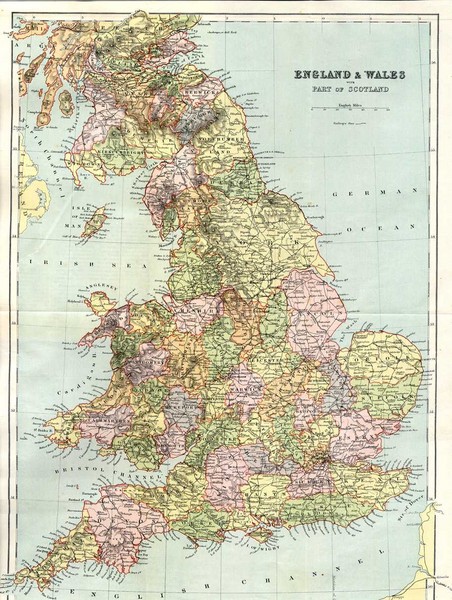 England and Wales Map