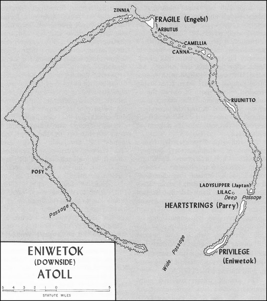 Eniwetok atoll Map