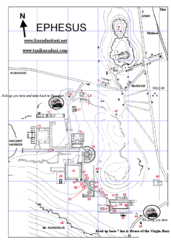 Ephesus, Turkey Map