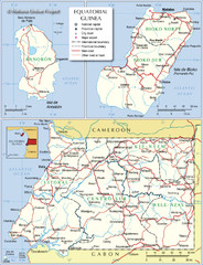 Equatorial Guinea Admin. Map