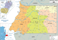 Equatorial Guinea Political Map Equatorial Guinea Political Map