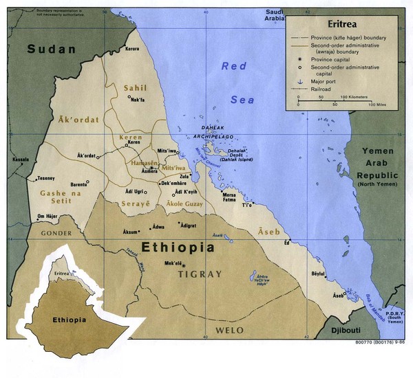 Eritrea Map