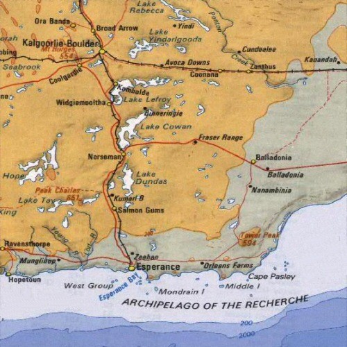 Esperance, Australia Tourist Map
