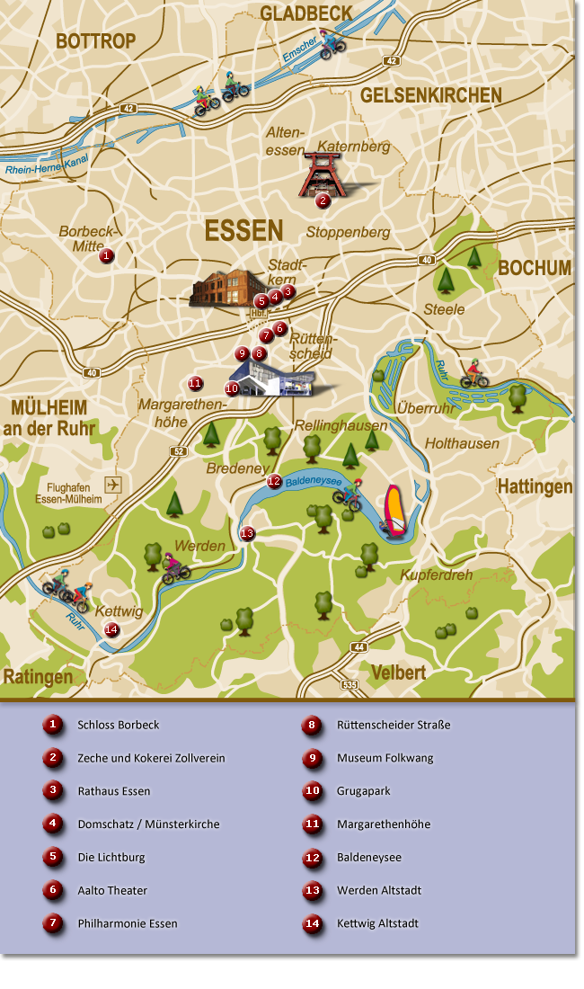 Street map Essen Germany ai