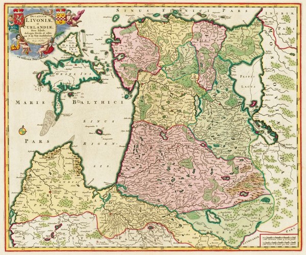 Estonia 1705 Map