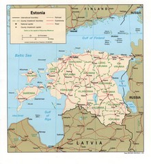 Estonia Country Map