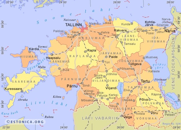 Estonia Map