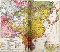 Ethnolinguistic Map of China with Tibet, 1935