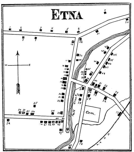 Etna 1897 City Map
