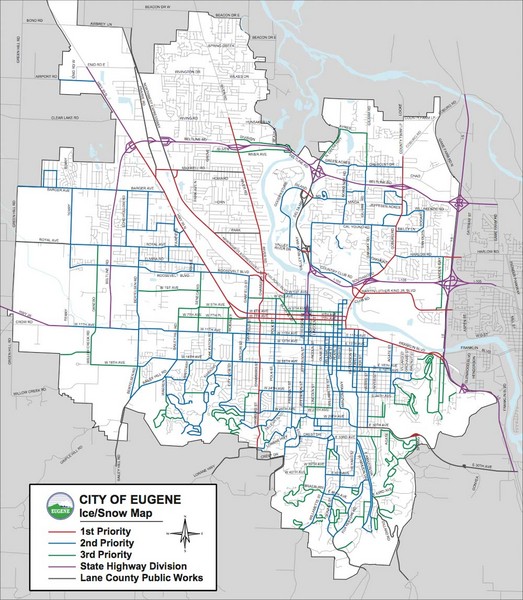 Eugene, Oregon City Map