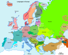 Europe Language Map