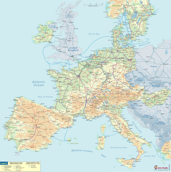 European Railway Map