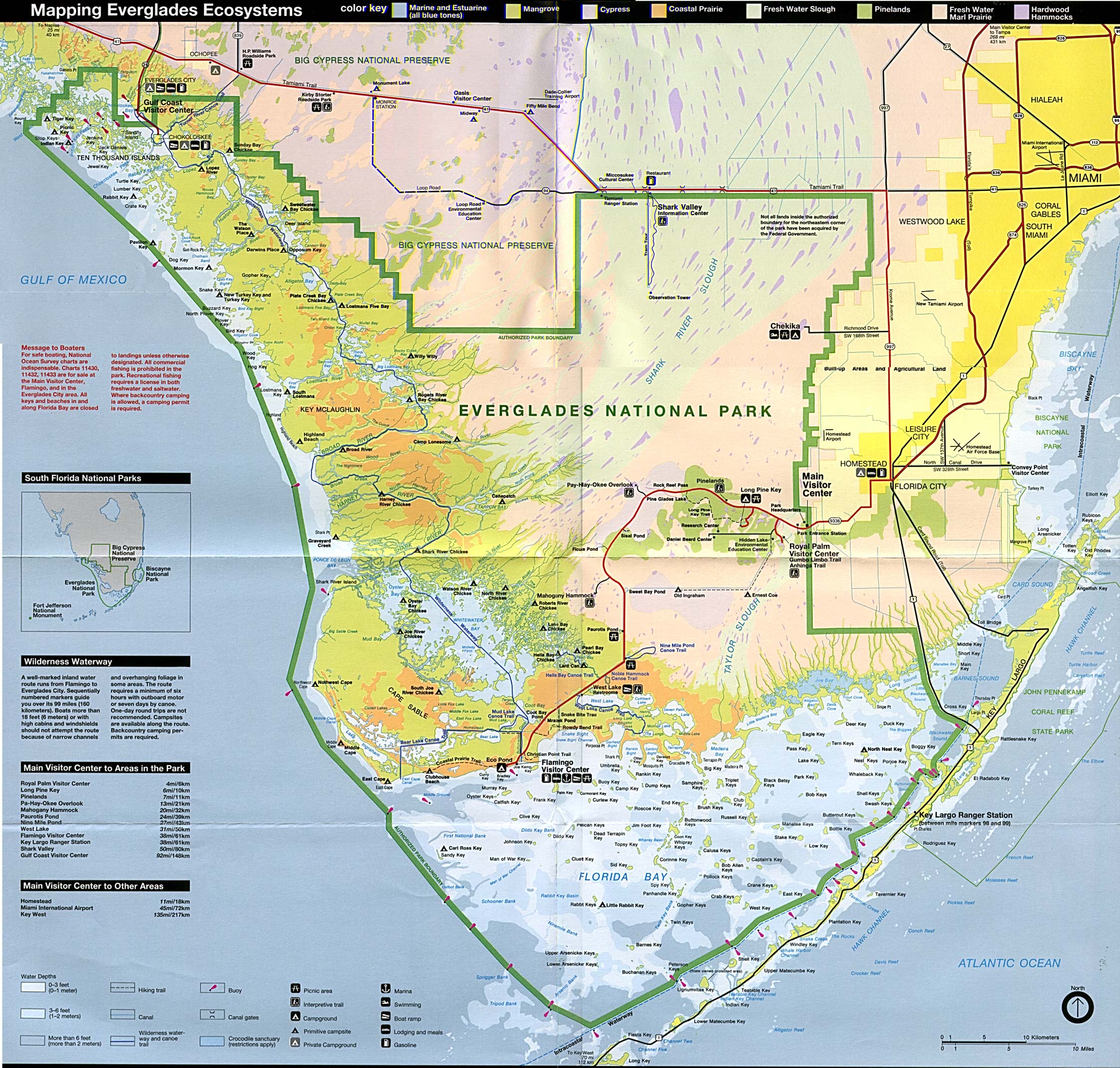 Everglades National Park Map Everglades National Park • Mappery