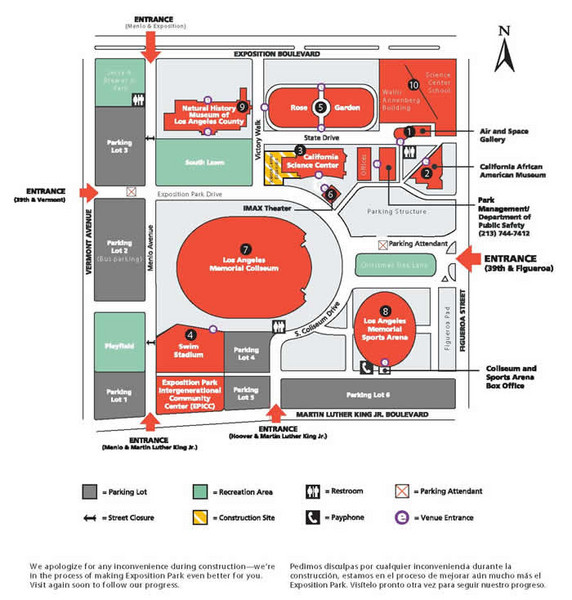 Exposotion Park Map