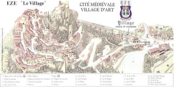 Eze le Village Map