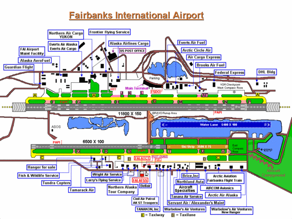 Fairbanks International Airport Map