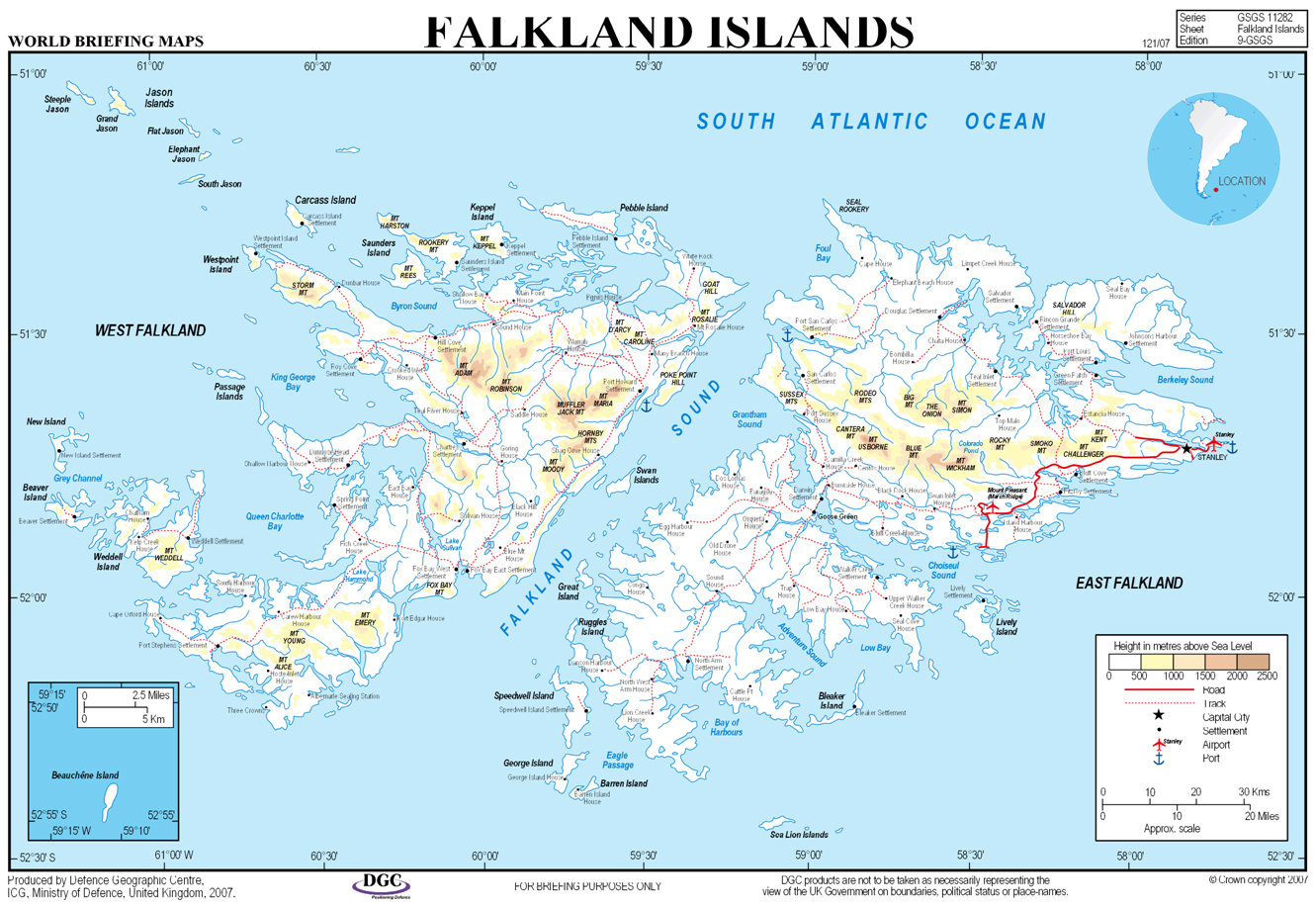 Falkland Islands Map Falkland Islands • mappery