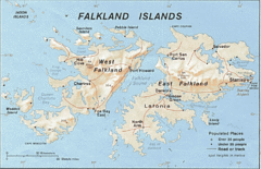 Falkland Islands Tourist Map