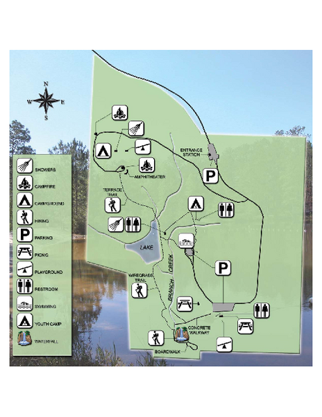 Falling Waters State Recreation Area Map