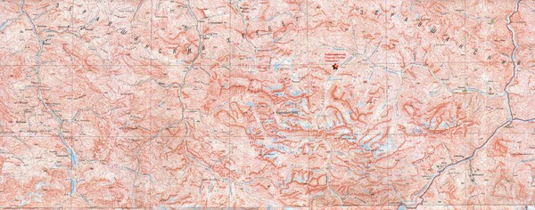 Fan Mountains Topo Map