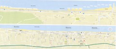 Fano beach suburbs Map