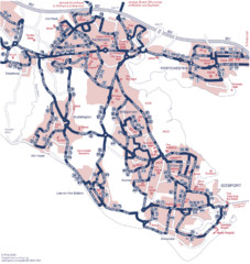 Fareham Busmap Map Fareham Busmap Map