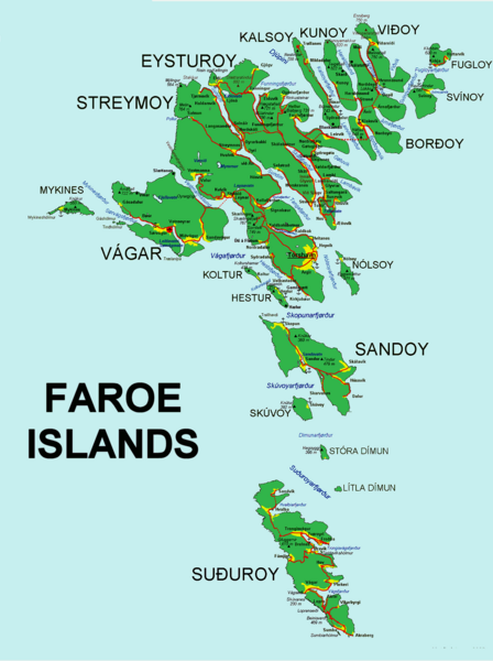 Faroe Islands Map