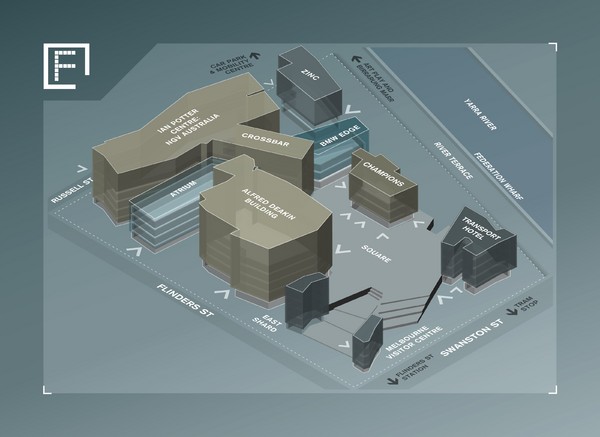 Federation Square Map