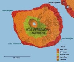 Fernandina Island Map