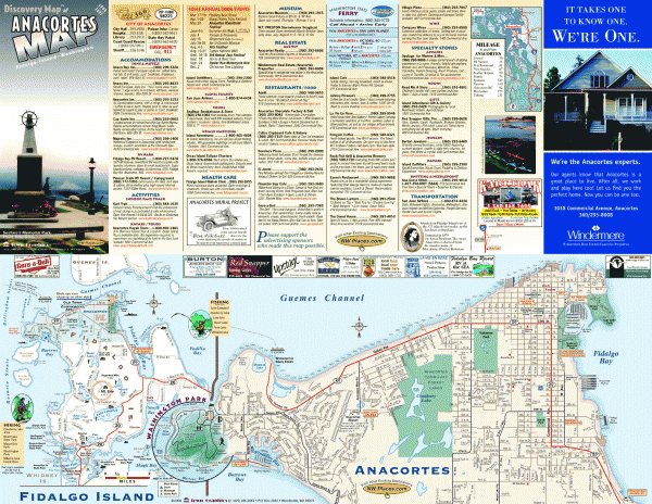 Fidalgo Island tourist map