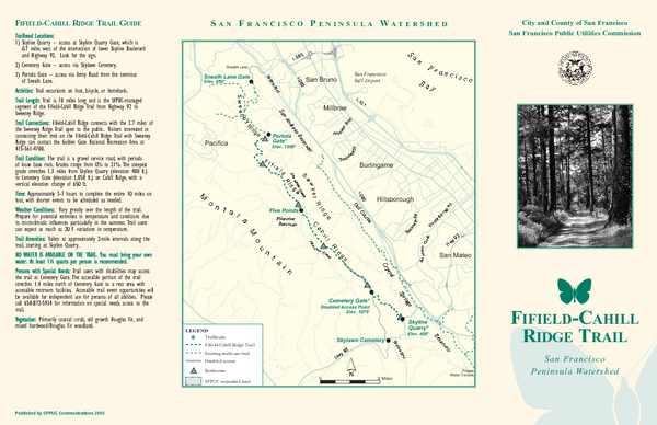 Fifield-Cahill Ridge Trail Map