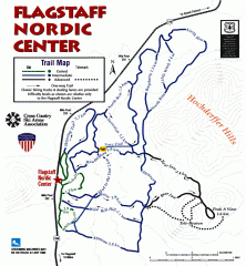 Flagstaff Nordic Center Trail Map