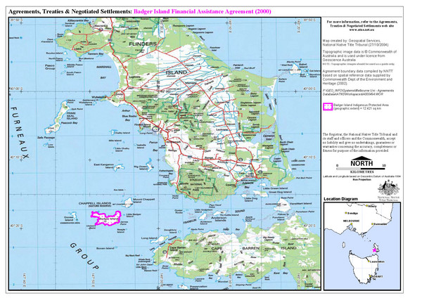 Flinders Island Map