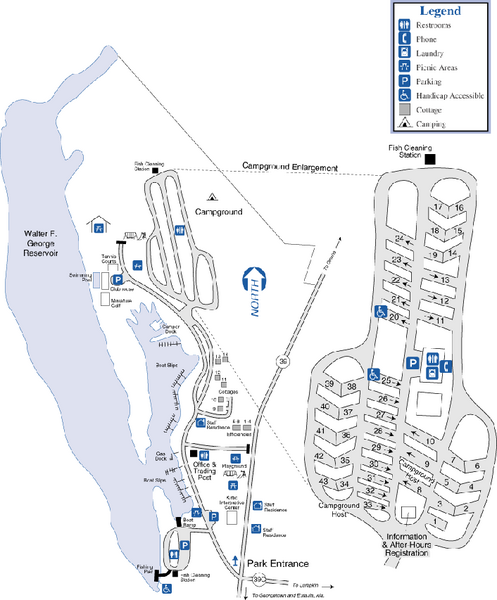 Florence Marina State Park Map