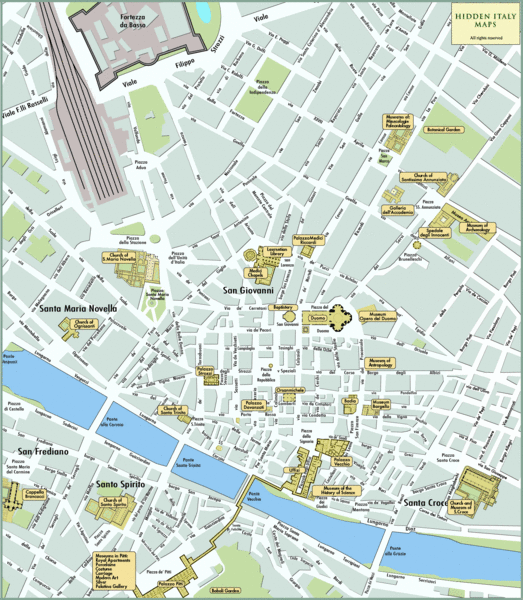 Florence Tourist Map