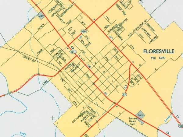 Floresville City Map