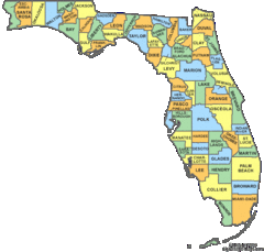 Florida Counties Map